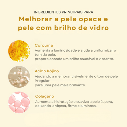 Máscara Facial Noturna com Ácido Kójico e Cúrcuma