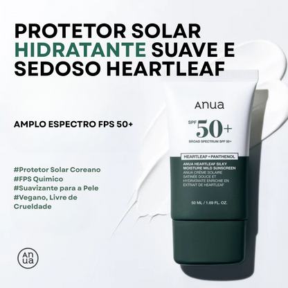 Protetor Solar Suave e Hidratante Heartleaf Silky