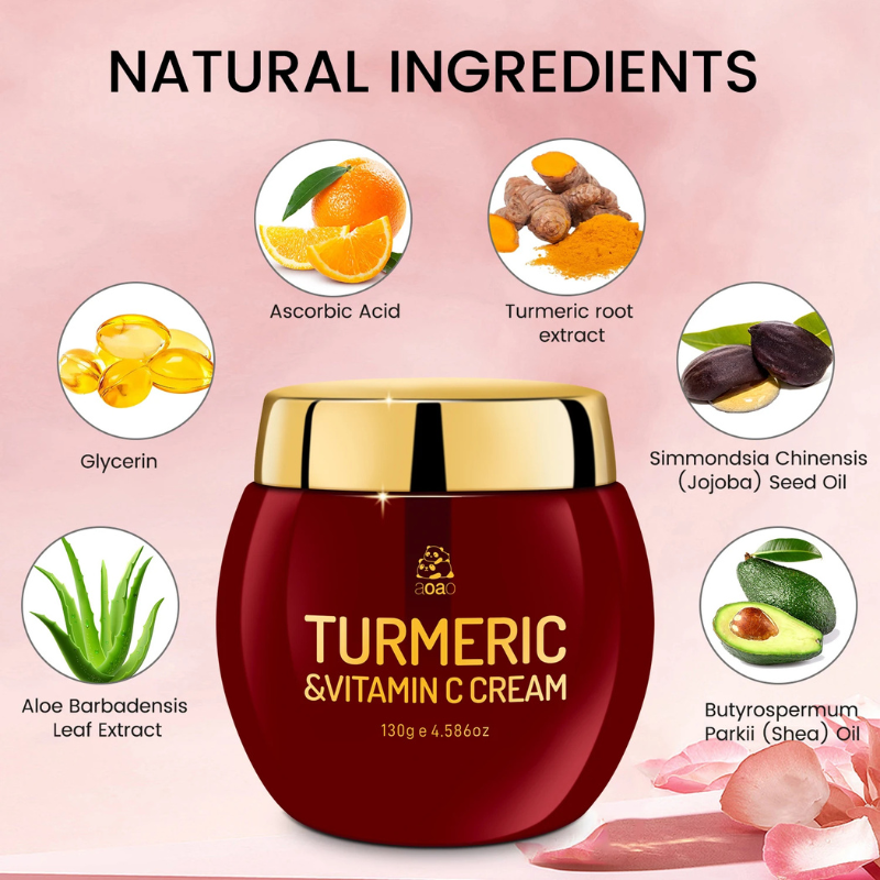 Creme Hidratante de Cúrcuma e Vitamina C – Hidratação Profunda e Luminosidade Natural