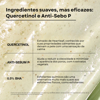 Espuma de Limpeza Profunda para Poros Heartleaf Quercetinol