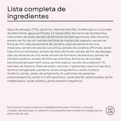 Sérum de Niacinamida 70% com Pêssego