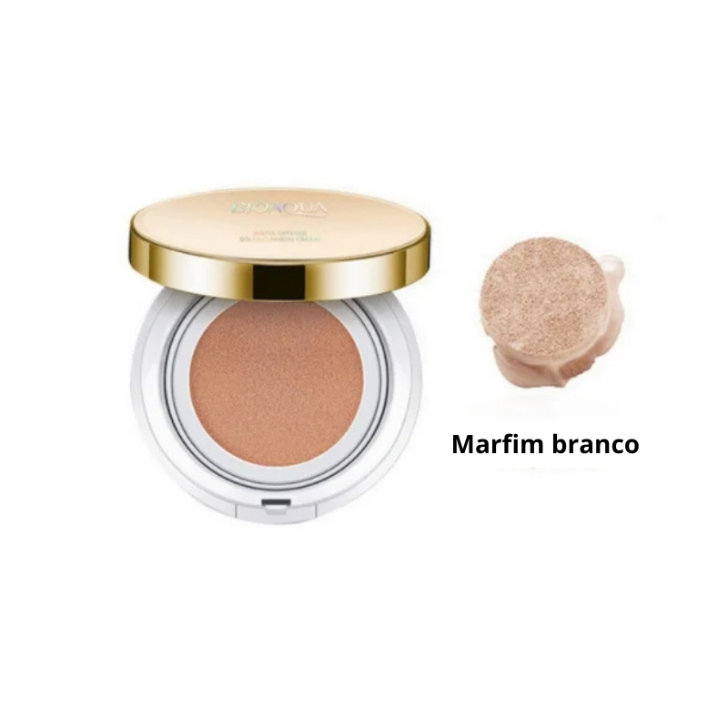 Base Cushion Clareadora BIOAQUA – Cobertura Perfeita e Hidratação com Efeito BB Cream (COMPRE 1 E LEVE 2)