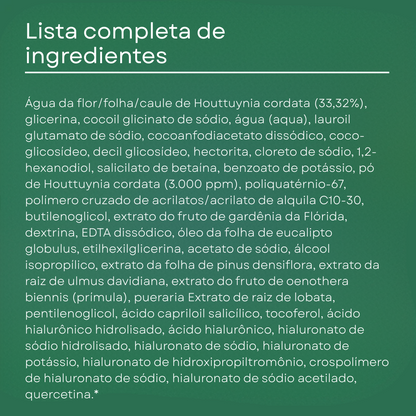 Espuma de Limpeza Profunda para Poros Heartleaf Quercetinol