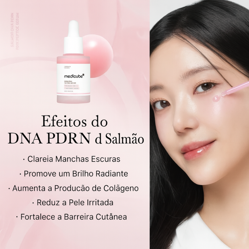 Sérum PDRN de DNA do Salmão – Luminosidade, Firmeza e Pele Renovada