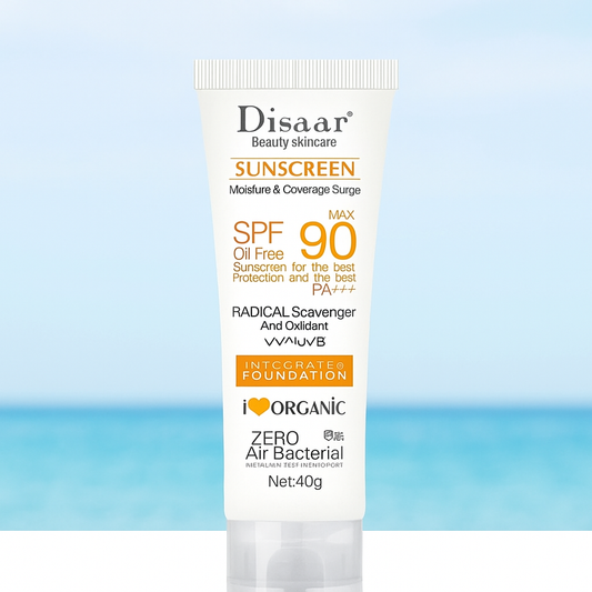 Creme Solar Facial Hidratante SPF50/90 - Proteção Refrescante para Todos os Tipos de Pele
