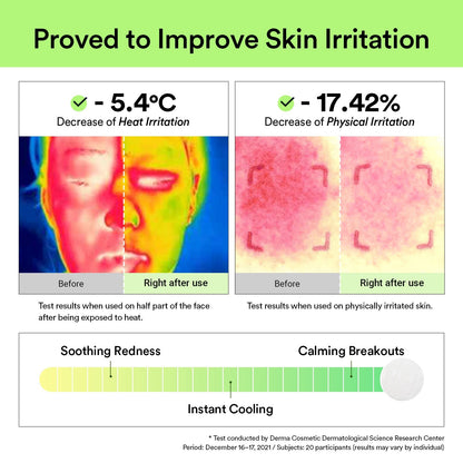 Pads Calmantes de Heartleaf – Toque Suavizante