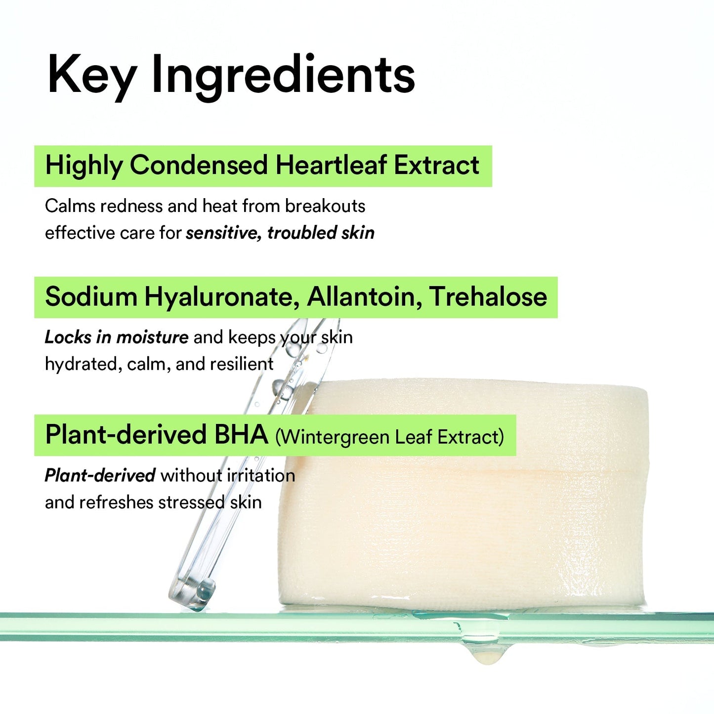 Pads Calmantes de Heartleaf – Toque Suavizante