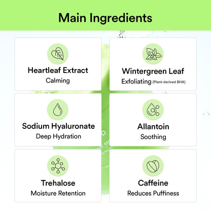 Pads Calmantes de Heartleaf – Toque Suavizante