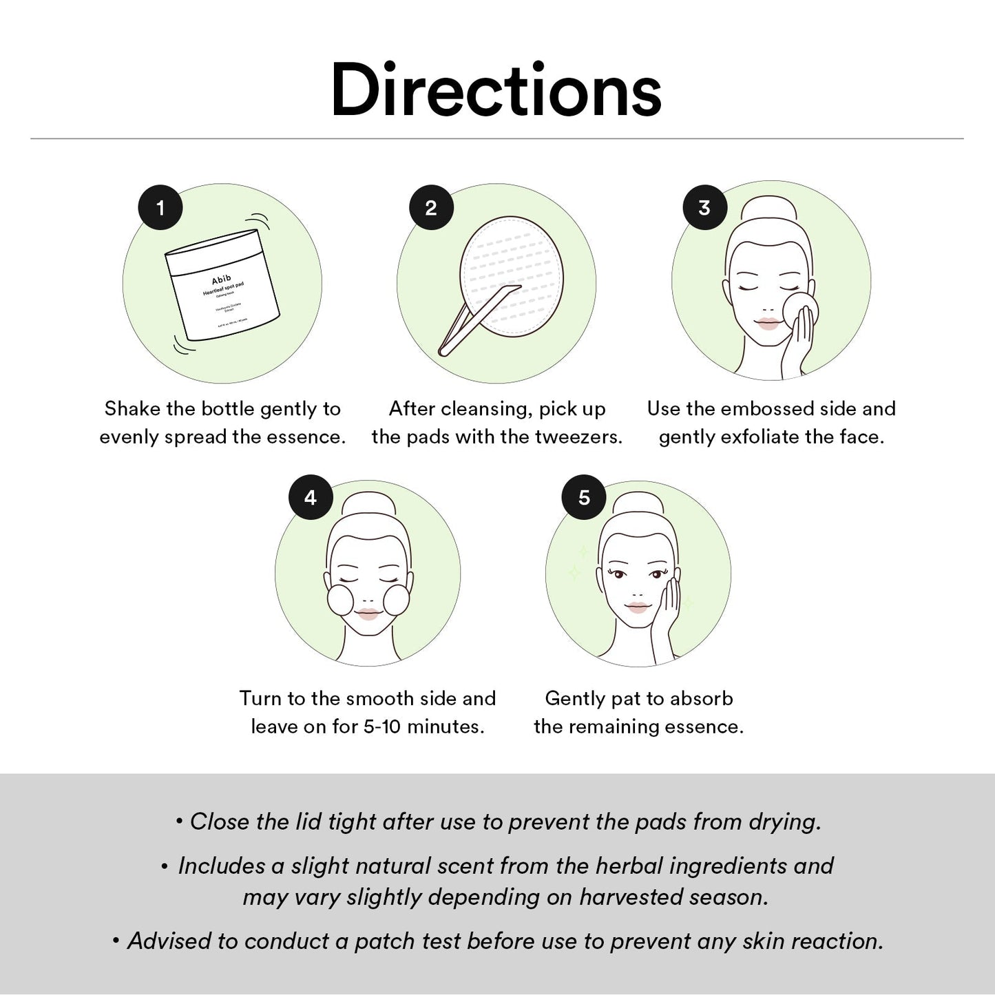 Pads Calmantes de Heartleaf – Toque Suavizante